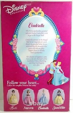 Disney Doll Princess Cinderella Bride Porcelain Brass Key Very Rare NIB Vintage