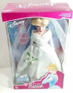 Disney Doll Princess Cinderella Bride Porcelain Brass Key Very Rare NIB Vintage