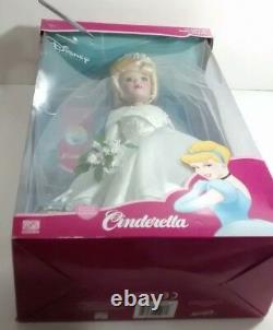 Disney Doll Princess Cinderella Bride Porcelain Brass Key Very Rare NIB Vintage