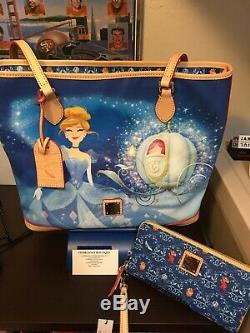 Disney Dooney Cinderalla Tote And Wallet NWT