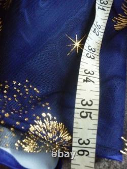 Disney Dress Shop Cinderella 50th Castle Beautiful Blue Fireworks New Size 22