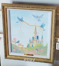 Disney Epcot Festival Of The Arts Begley LE Canvas Cinderella Castle Uplifting