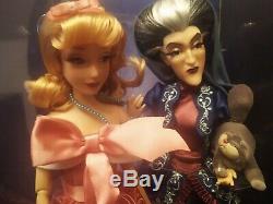 Disney Fairytale Designer Collection Cinderella and Lady Tremaine Dolls LE NIB
