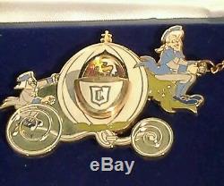 Disney HTF Cinderella Carriage Coach & Horses LE Pin Set Signed by Artist Morrow