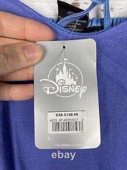 Disney Her Universe Cinderella Maxi Purple Dress Castle Women's Medium New