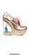 Disney Irregular Choice HOME BEFORE 12 Cinderella Heel Pumps Pink 40 US 9