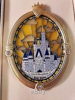 Disney LE 750 Castle Window MK Cinderella Stained Glass Jumbo Boxed Pin ND38834
