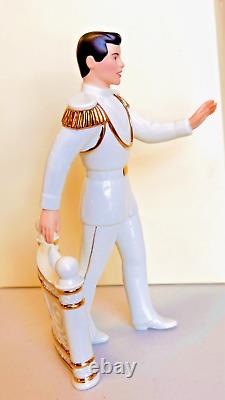 Disney Lenox Cinderella's Prince Charming 24 K Gold & Ivory Figurine Boxed COA