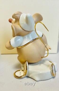 Disney Lenox Gus Mouse Cinderella Figurine 24 K Gold & Ivory Fine China Box