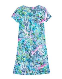 Disney Lilly Pulitzer Cinderella Etta V-Neck Dress Ladies Size L NWT