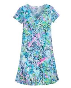 Disney Lilly Pulitzer Cinderella Etta V-Neck Dress Ladies Size XL NWT