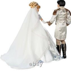 Disney Limited 17 Platinum Doll Set Cinderella Prince Charming Wedding LE 600