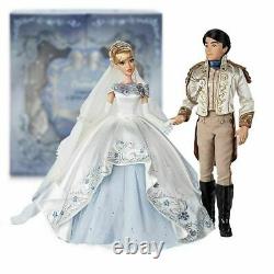 Disney Limited Edition 17 PLATINUM WEDDING Doll CINDERELLA & PRINCE CHARMING