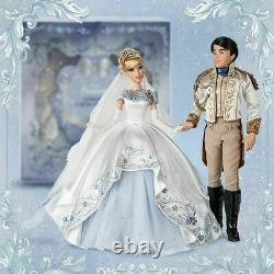 Disney Limited Edition 17 PLATINUM WEDDING Doll CINDERELLA & PRINCE CHARMING