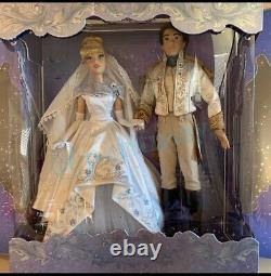 Disney Limited Edition 17 Platinum Doll Set Cinderella Prince Charming LE 600