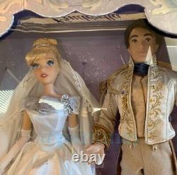 Disney Limited Edition 17 Platinum Doll Set Cinderella Prince Charming LE 600