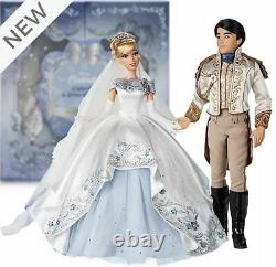 Disney Limited Edition 17 Platinum Doll Set Cinderella Prince Charming LE 600