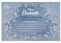 Disney Limited Edition 17 Platinum Doll Set Cinderella Prince Charming LE 600