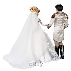 Disney Limited Edition Cinderella & Prince Charming Platinum Wedding Doll Set