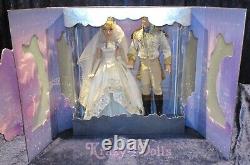 Disney Limited Edition Cinderella and Prince Charming Wedding Platinum Doll Set