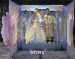 Disney Limited Edition Cinderella and Prince Charming Wedding Platinum Doll Set