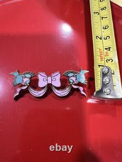 Disney Loungefly Cinderella 70th Anniversary Blue Birds with pink Bow ribbon pin