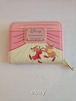 Disney Loungefly Cinderella 70th Anniversary Bow Wallet Gus Jaq Mice HTF NEW