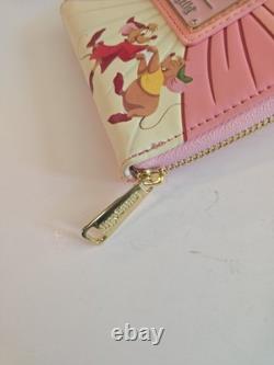 Disney Loungefly Cinderella 70th Anniversary Bow Wallet Gus Jaq Mice HTF NEW