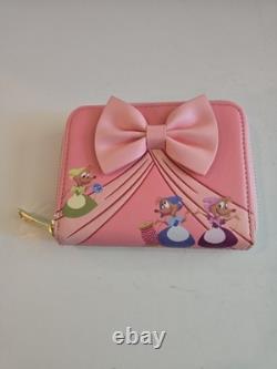 Disney Loungefly Cinderella 70th Anniversary Bow Wallet Gus Jaq Mice HTF NEW