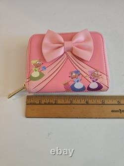 Disney Loungefly Cinderella 70th Anniversary Bow Wallet Gus Jaq Mice HTF NEW