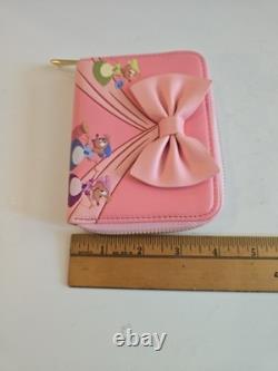 Disney Loungefly Cinderella 70th Anniversary Bow Wallet Gus Jaq Mice HTF NEW