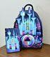 Disney Loungefly Cinderella Castle Collection Mini Backpack & Wallet NEW