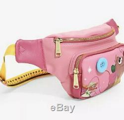 Disney Loungefly Cinderella Fanny Pack Gus Jaq Tape Measure Strap