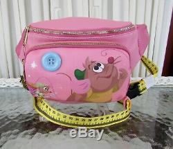 Disney Loungefly Cinderella Gus Gus Fanny Pack Hip Bag Purse NWT