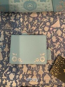 Disney Loungefly Cinderella Lot NWT Backpack With Cardholder And Ceramic Tray