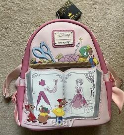 Disney Loungefly Cinderella Mice Dressmaker Mini Backpack