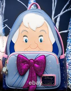 Disney Loungefly Exclusive Cinderella Fairy God Mother Cosplay Mini Backpack