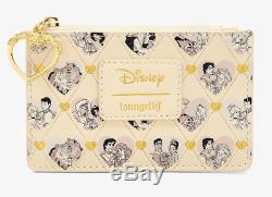 Disney Loungefly Princess Couples Ariel Belle Cinderella Backpack Bag Cardholder