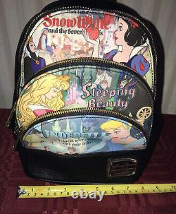 Disney Loungefly Princess Snow White Sleeping Beauty Cinderella Backpack New