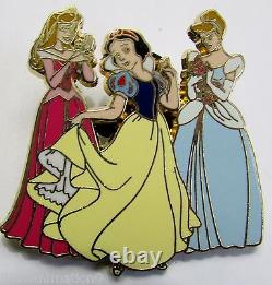 Disney Mall Princess Trio for Spring Aurora Snow White & Cinderella LE 200 Pin