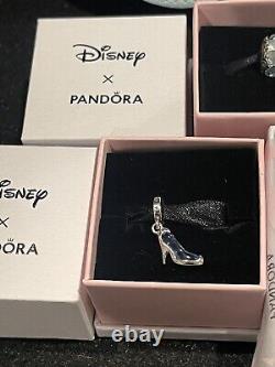 Disney Pandora Cinderella Collection 2024 Three Charms Necklace Crossbody New