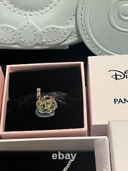 Disney Pandora Cinderella Collection 2024 Three Charms Necklace Crossbody New