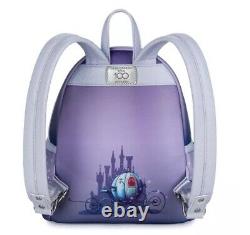 Disney Parks 100 Year Cinderella Loungefly Lenticular Mini Backpack NEW