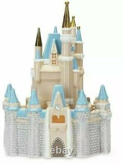 Disney Parks 2021 Cinderella Castle Ceramic Cookie Jar Caninster NIB