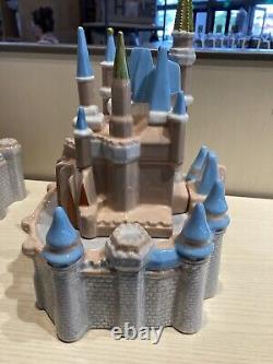 Disney Parks 2021 Magic Kingdom Cinderella Castle Ceramic Cookie Jar Brand new