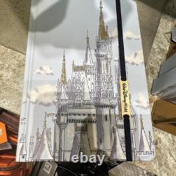 Disney Parks 2026 Cinderella Castle Tote Bag, Pen and Notebook Set WDW Gold New