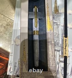Disney Parks 2026 Cinderella Castle Tote Bag, Pen and Notebook Set WDW Gold New