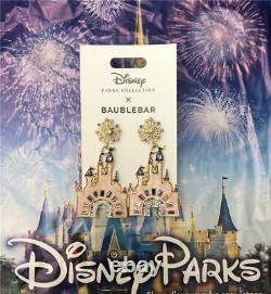 Disney Parks 50th Anniversary Cinderella Castle Earrings by Baublebar NWT