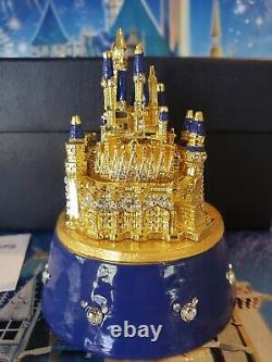 Disney Parks Arribas 50TH Anniversary Cinderella Castle Jeweled Trinket Box New