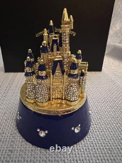 Disney Parks Arribas 50th Anniversary Cinderella Castle Jeweled Trinket Box New